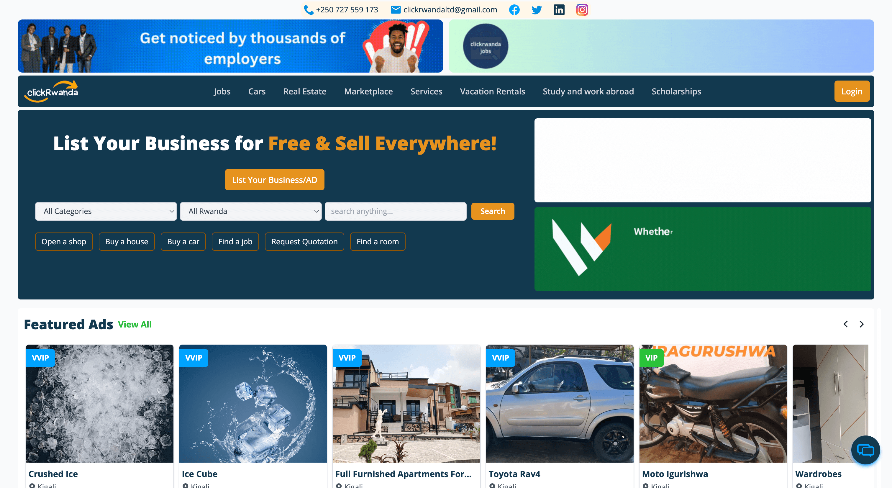 Click Rwanda screenshot