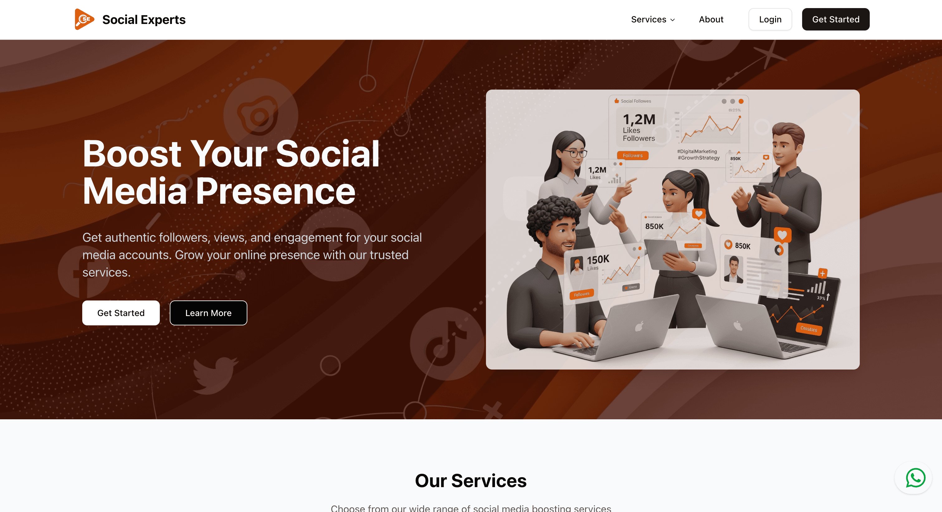 SocialExperts screenshot